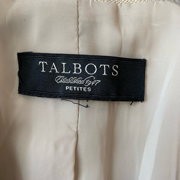 NWOT Talbots The Grace Fit Linen Sparkle Blazer 8P - Picture 3 of 9